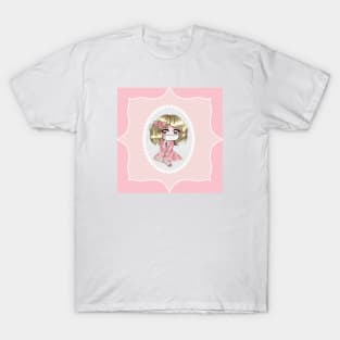 chibi with facemask T-Shirt